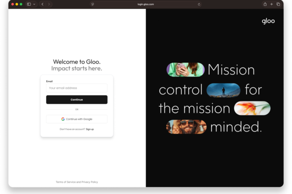 URL Screen Mockup with Dropshadow
